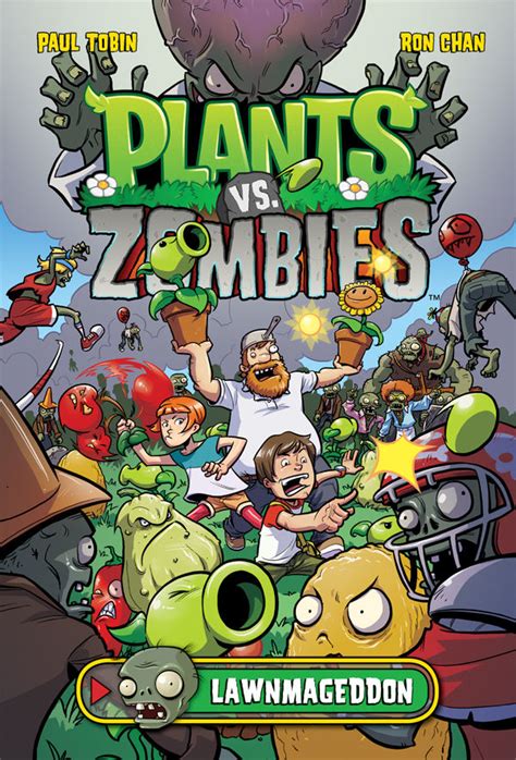 plants versus zombies comic books|plants vs zombies lawnmageddon.